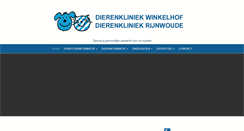 Desktop Screenshot of dierenkliniekwinkelhof.nl