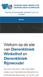 Mobile Screenshot of dierenkliniekwinkelhof.nl