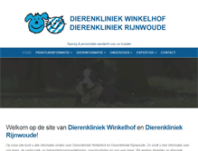 Tablet Screenshot of dierenkliniekwinkelhof.nl